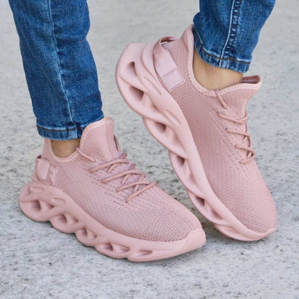 Mesh Breathable Platform Athletic Shoes